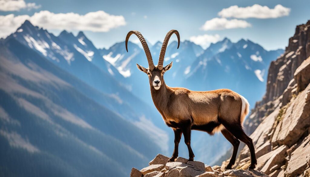 Habitantes das montanhas: cabras, íbex e marmotas