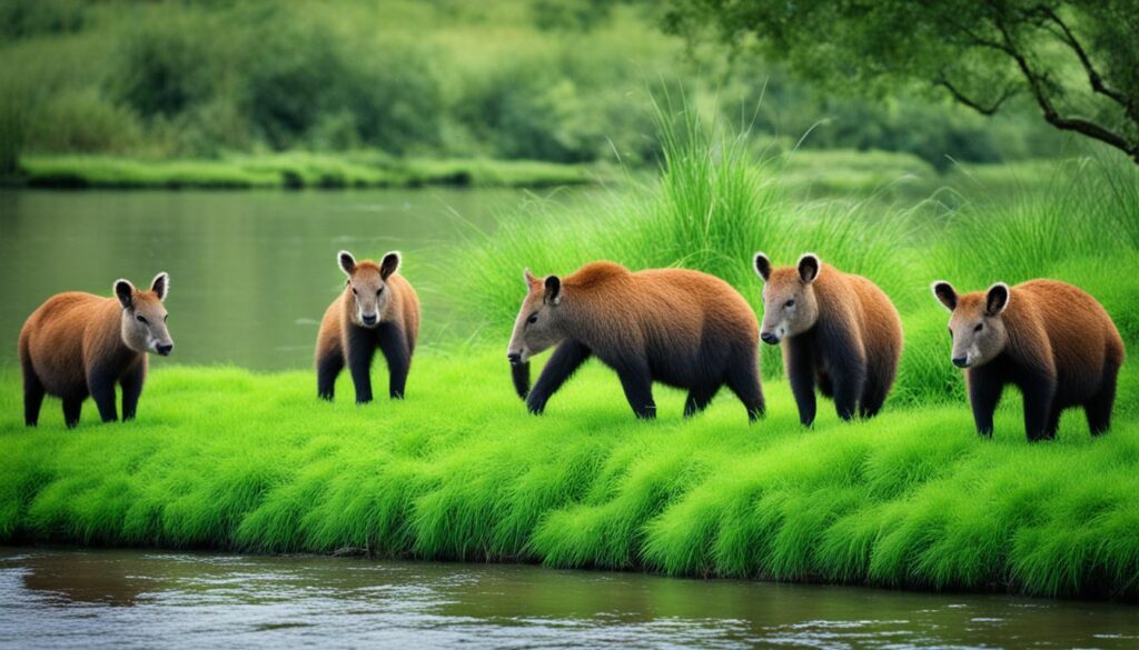 Capivaras: os maiores roedores herbívoros do mundo