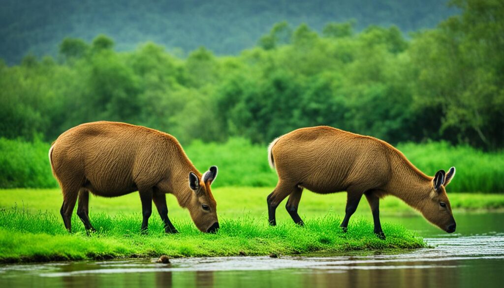 Capivaras: os maiores roedores herbívoros do mundo