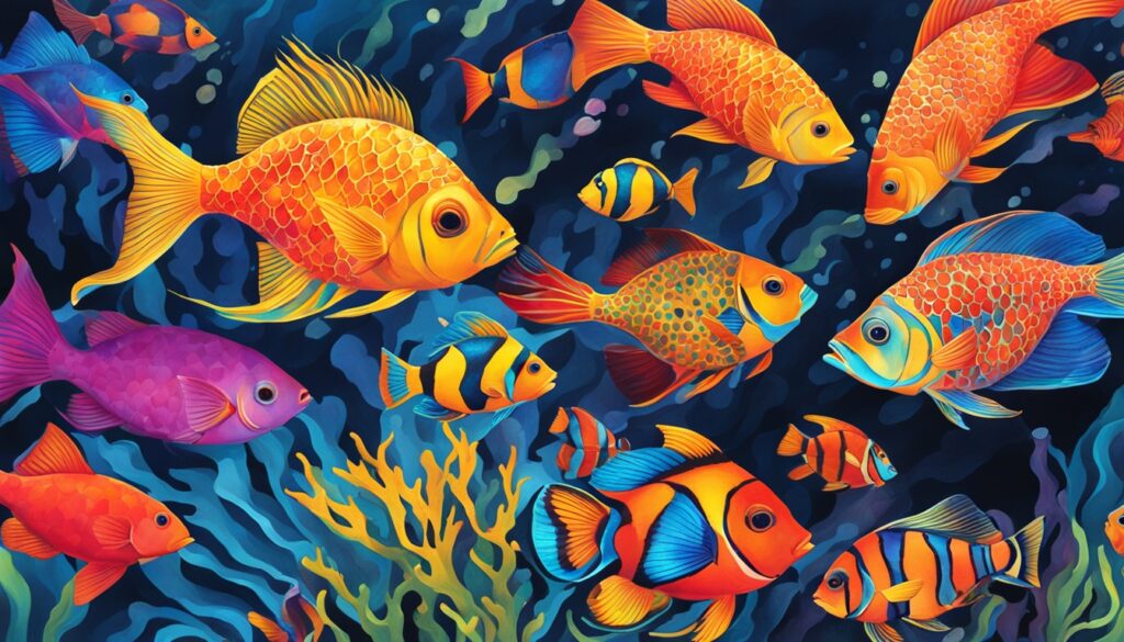 Peixes exóticos e suas cores vibrantes: um mundo aquático